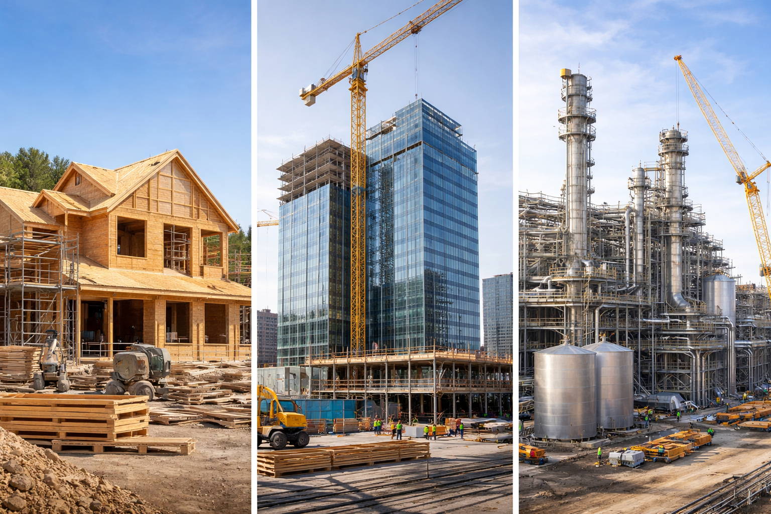 main construction services types