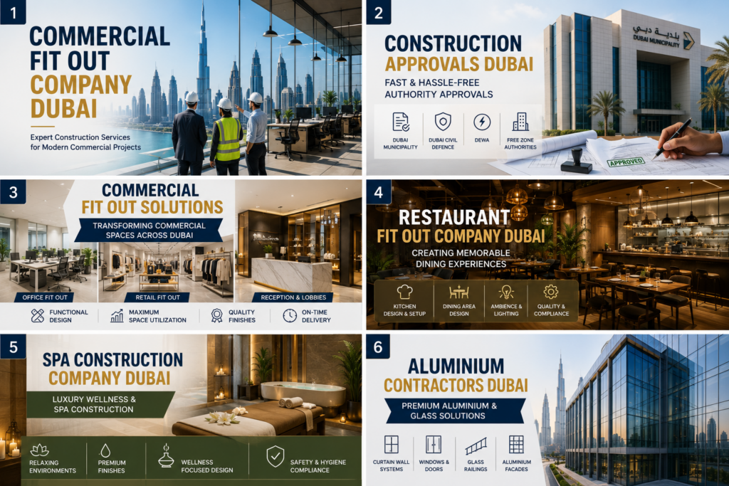 Construction approvals Dubai services for commercial building and fit out projects